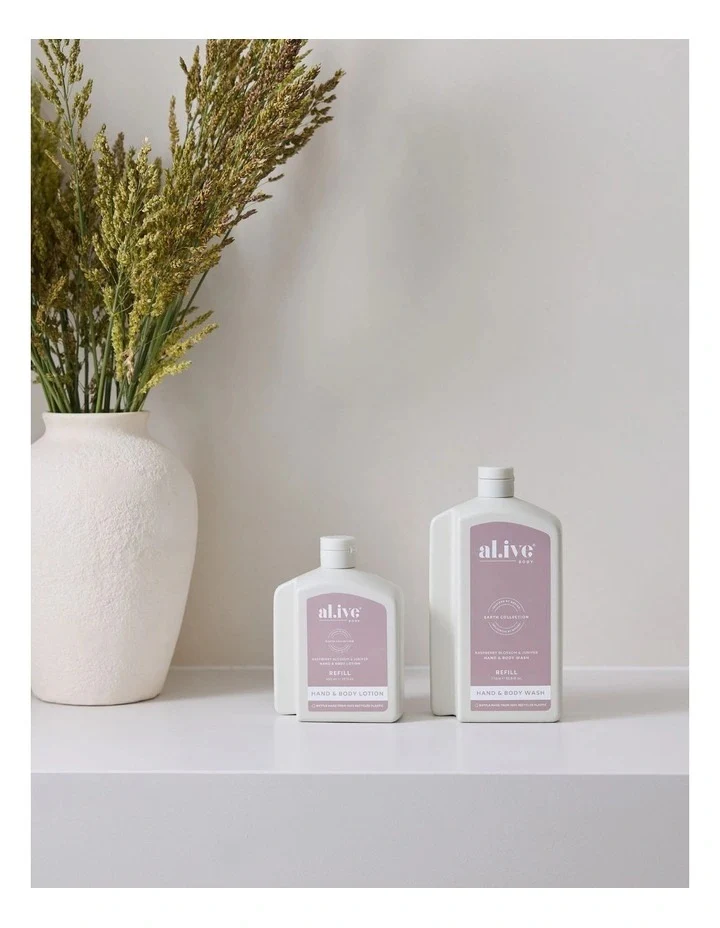 Al.ive Body - 1ltr Wash Refill - Raspberry Blossom & Juniper