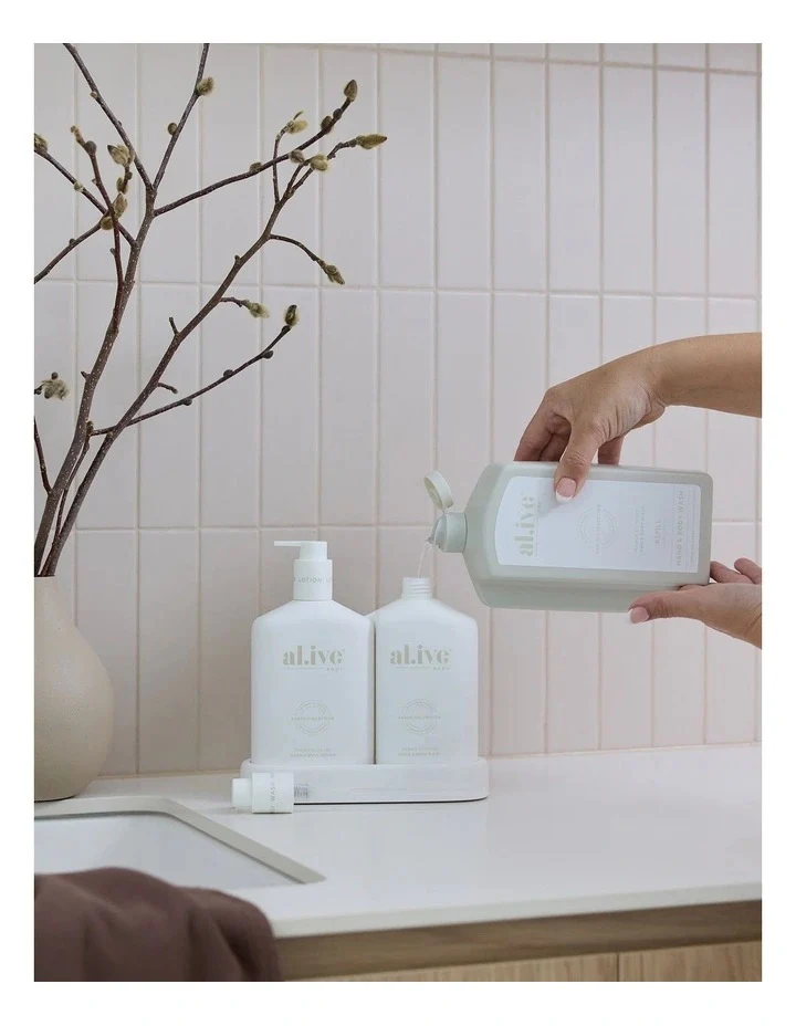 Al.ive Body - 1ltr Wash Refill - Mango & Lychee - Image 2
