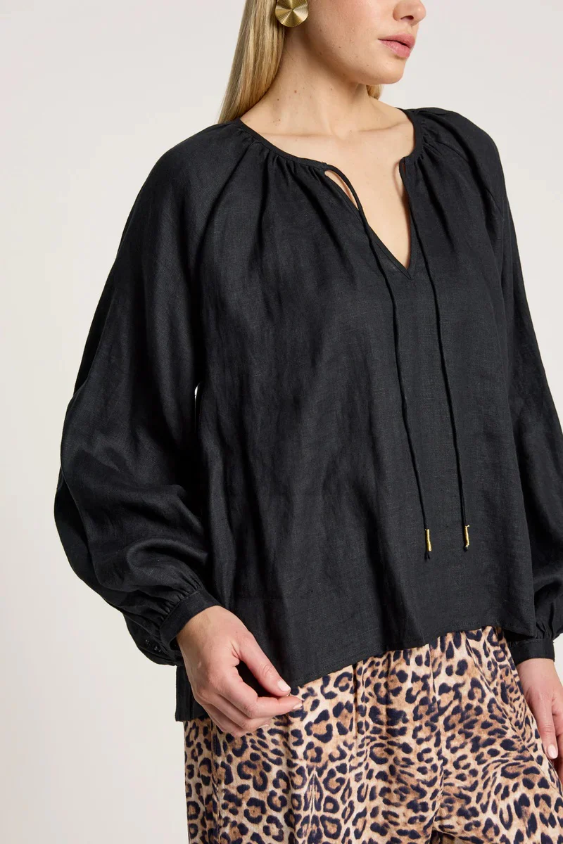 Eb & Ive - Bajau Blouse Black - Image 4