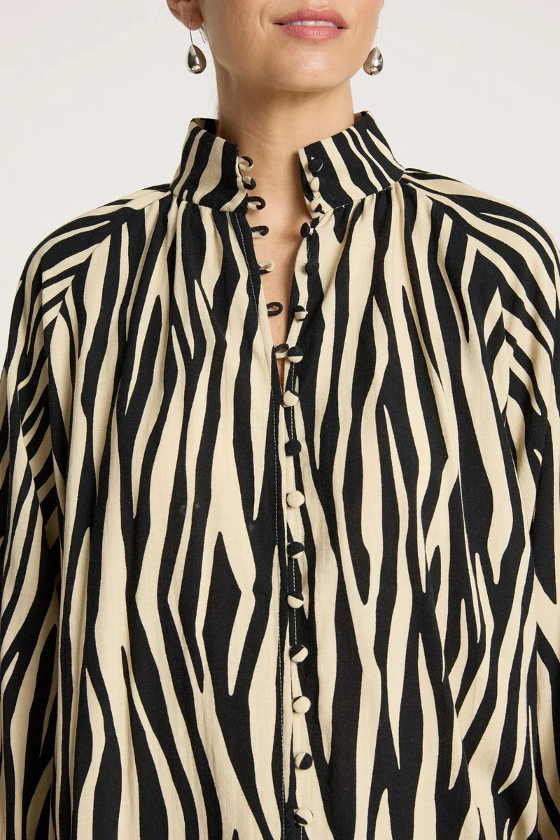 Eb & Ive - Bajau Button Shirt Savanna - Image 5