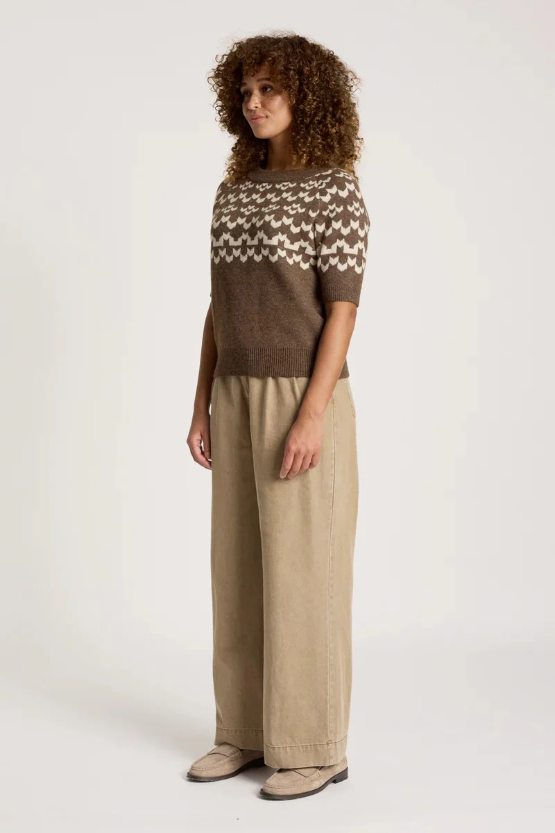 Eb & Ive - Maasai Knit Top Cocoa/dune - Image 2