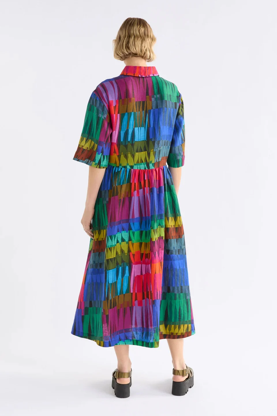 Elk The Label - Llinen Light Dress Lind Dark Print - Image 3