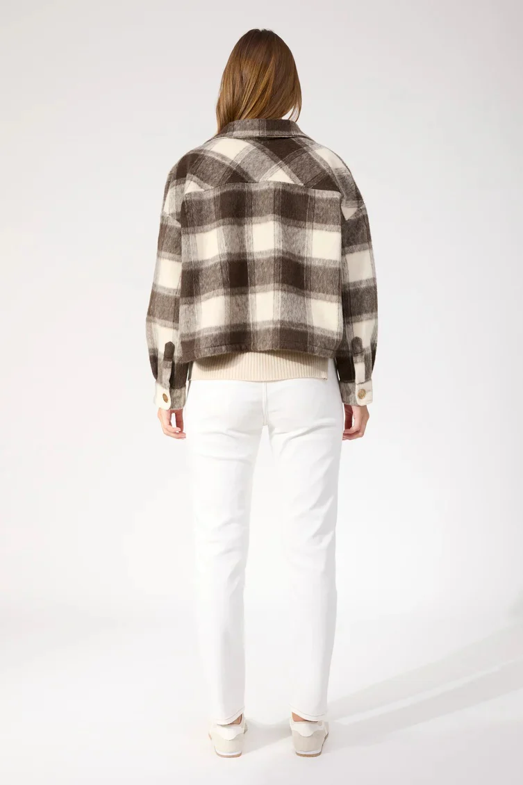 Haven - Fargo Cropped Jacket Brown - Image 3