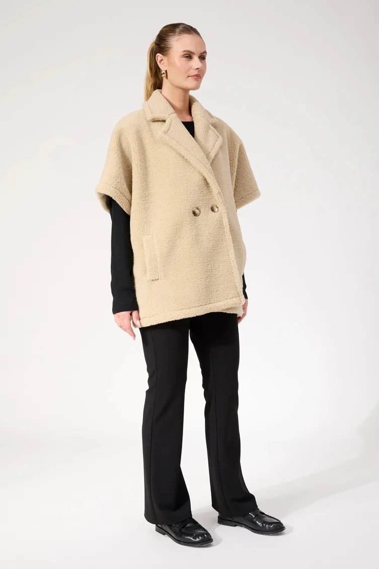 Haven - Jackson Oversized Vest Natural - Image 4