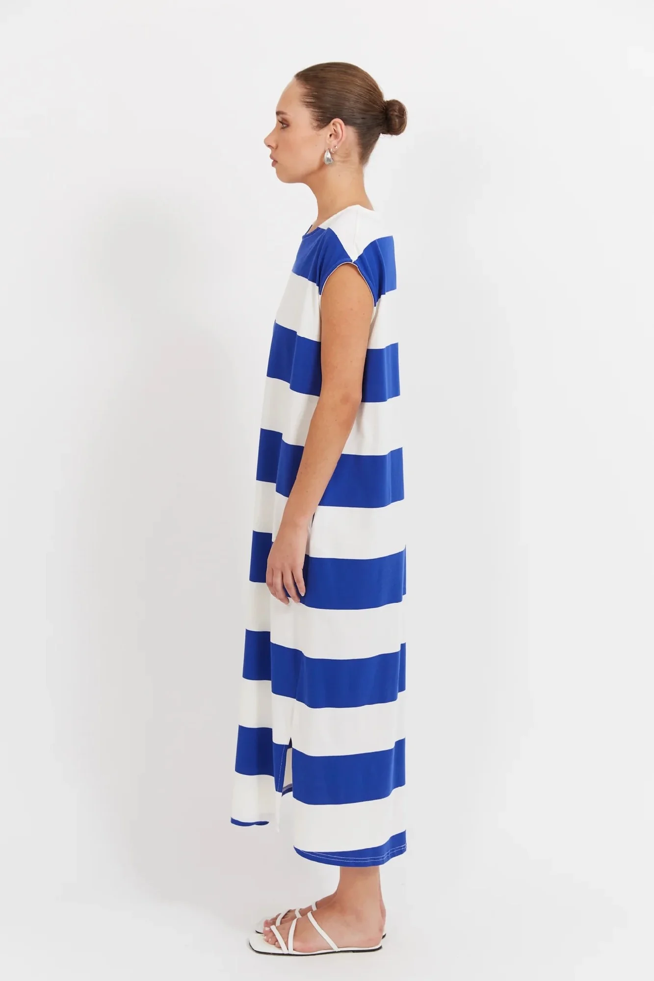 Haven - Jardin Stripe Tshirt Dress Azul - Image 2