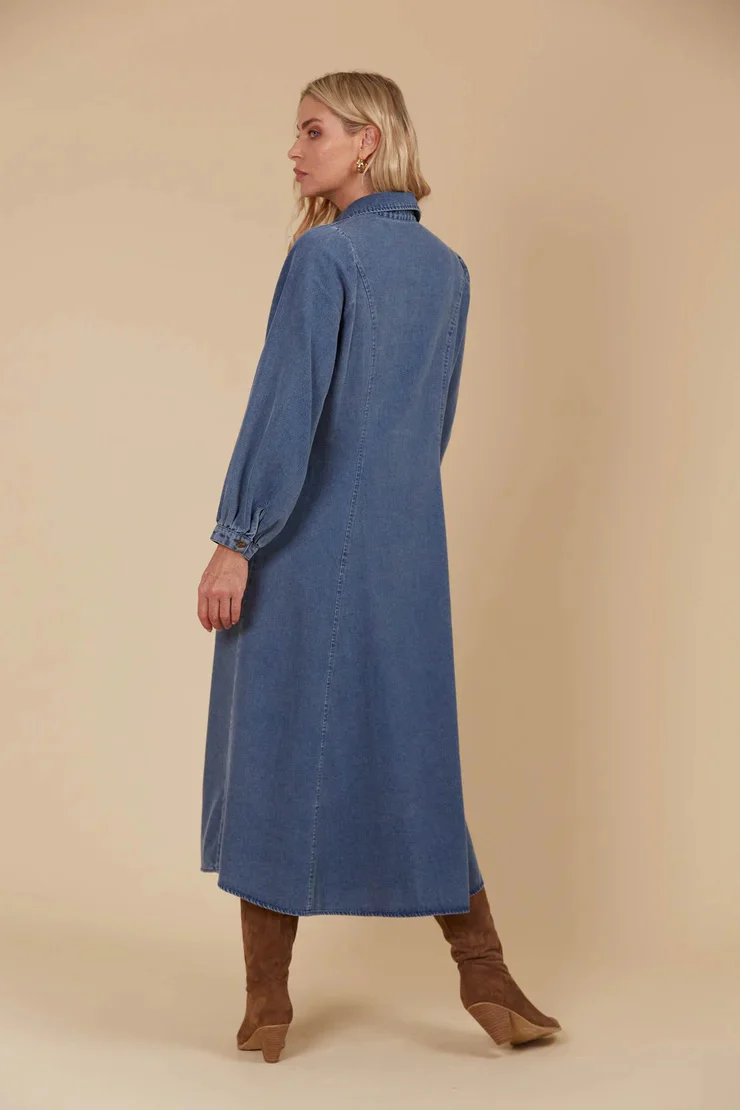 Isle Of Mine - Freya Dress Denim - Image 4