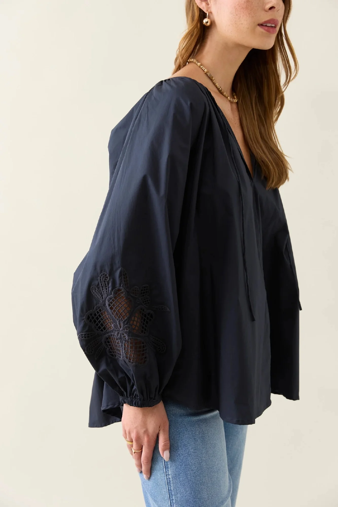 Isle Of Mine - Nilsa Blouse Navy - Image 3