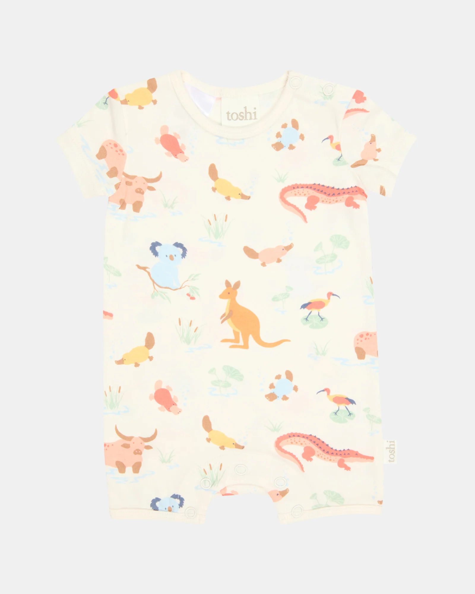 Toshi Onesie Short Sleeve Short Banjo Kakadu Dawn