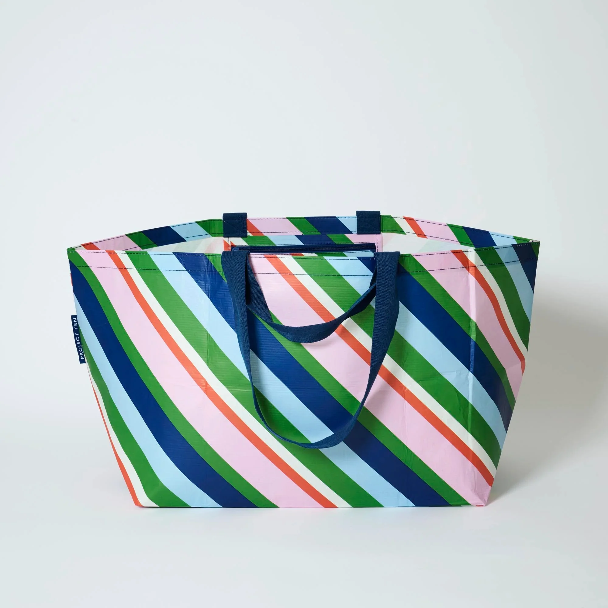Rugby Stripe Oversized Tote - Project 10