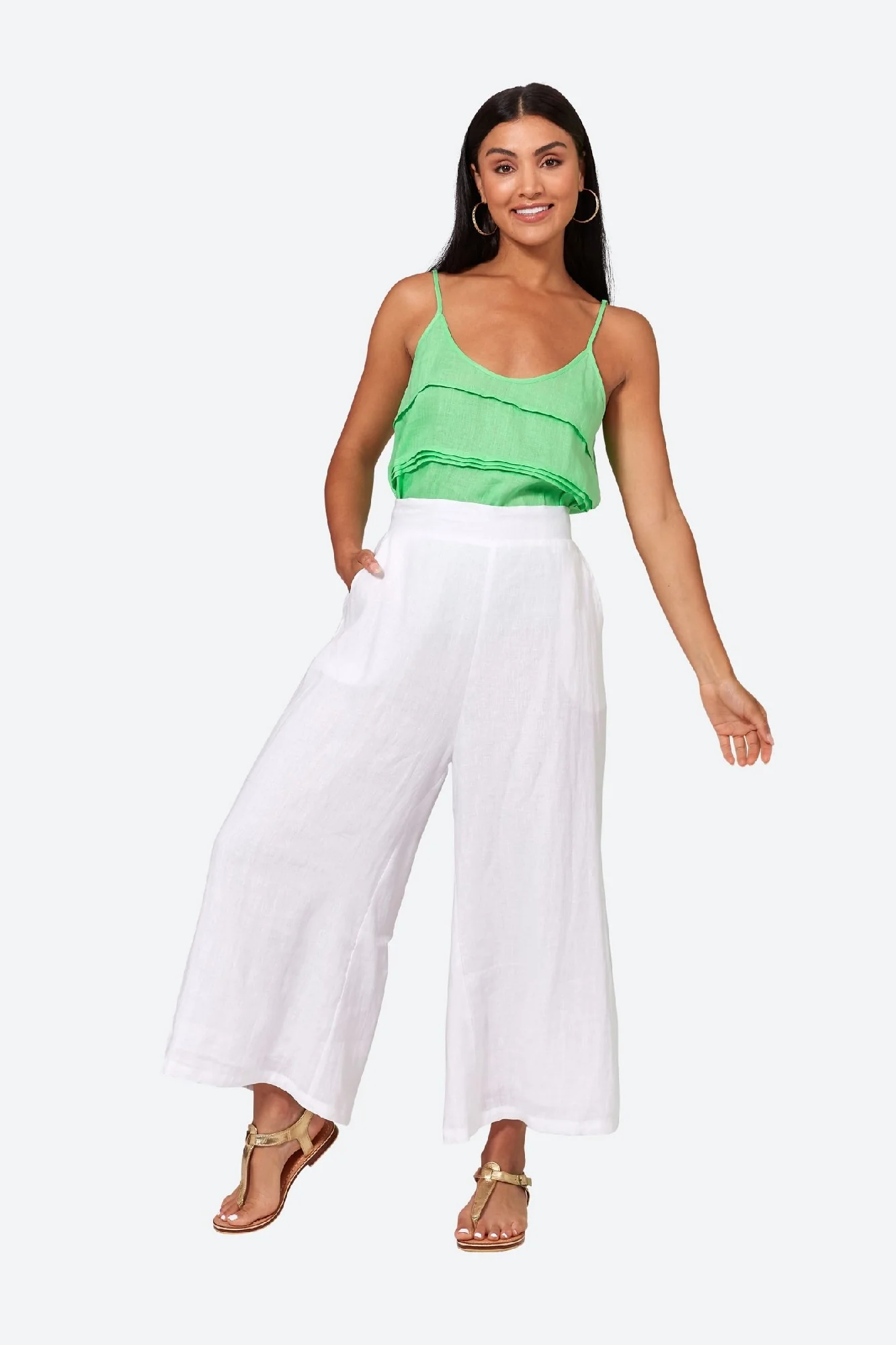 Studio Crop Pant Salt - Image 7