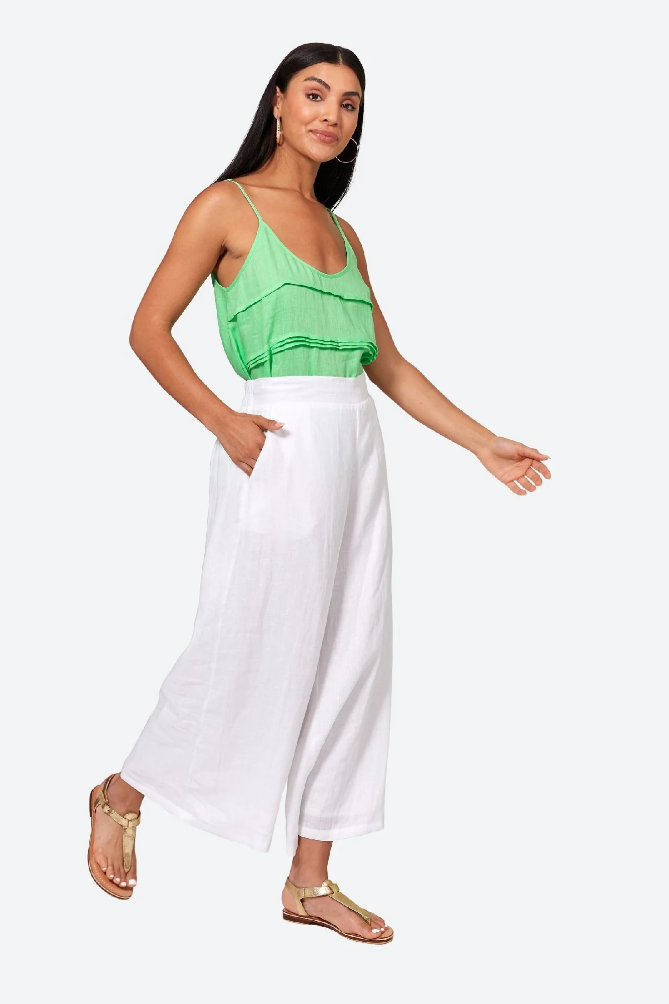 Studio Crop Pant Salt - Image 9