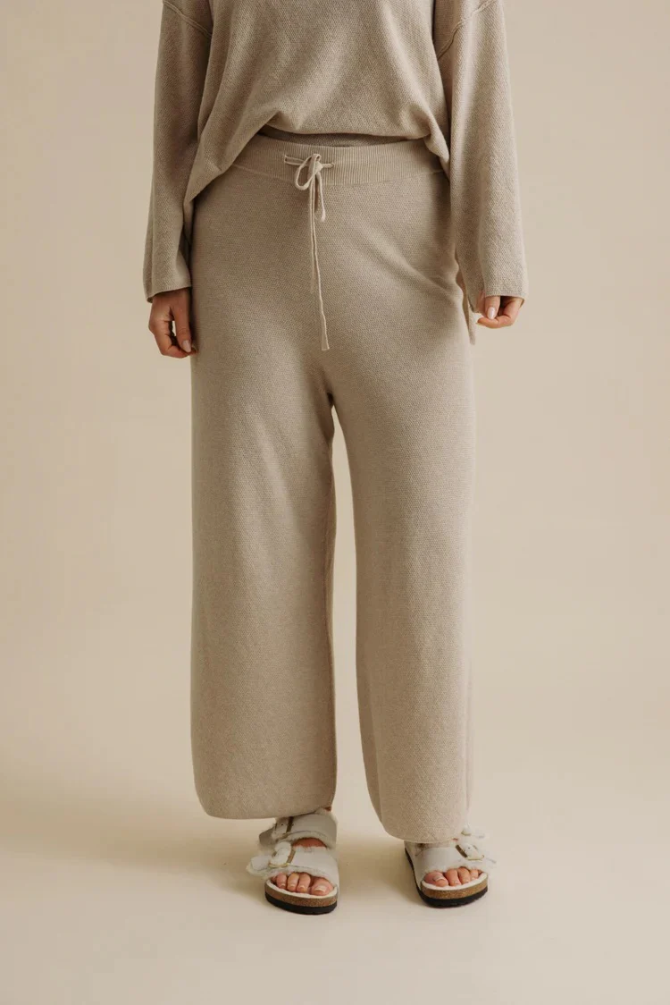 Talamaya - Winter Retreat Merino Cotton Pant Wheat - Image 2