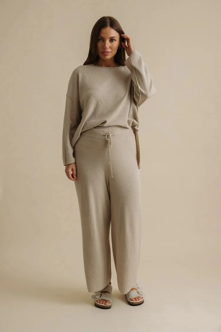 Talamaya - Winter Retreat Merino Cotton Pant Wheat - Image 4