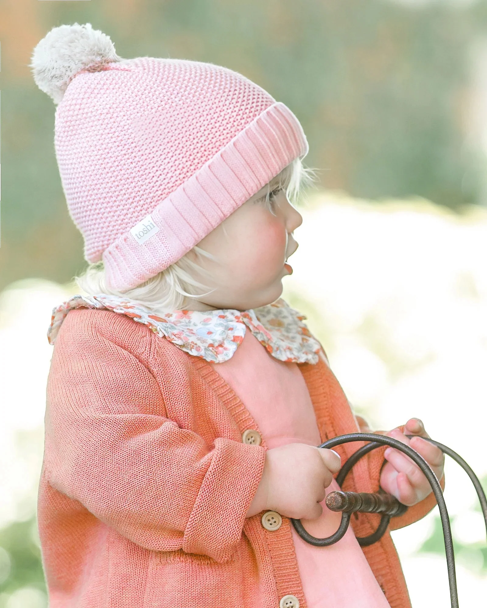 Toshi - Organic Beanie Bobby Indent Misty Rose - Image 2
