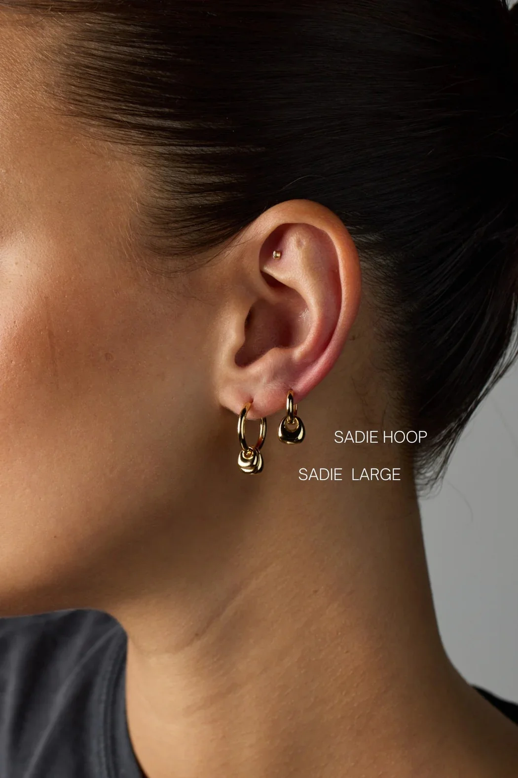 Zafino - Sadie Earring Large Gold - Image 2
